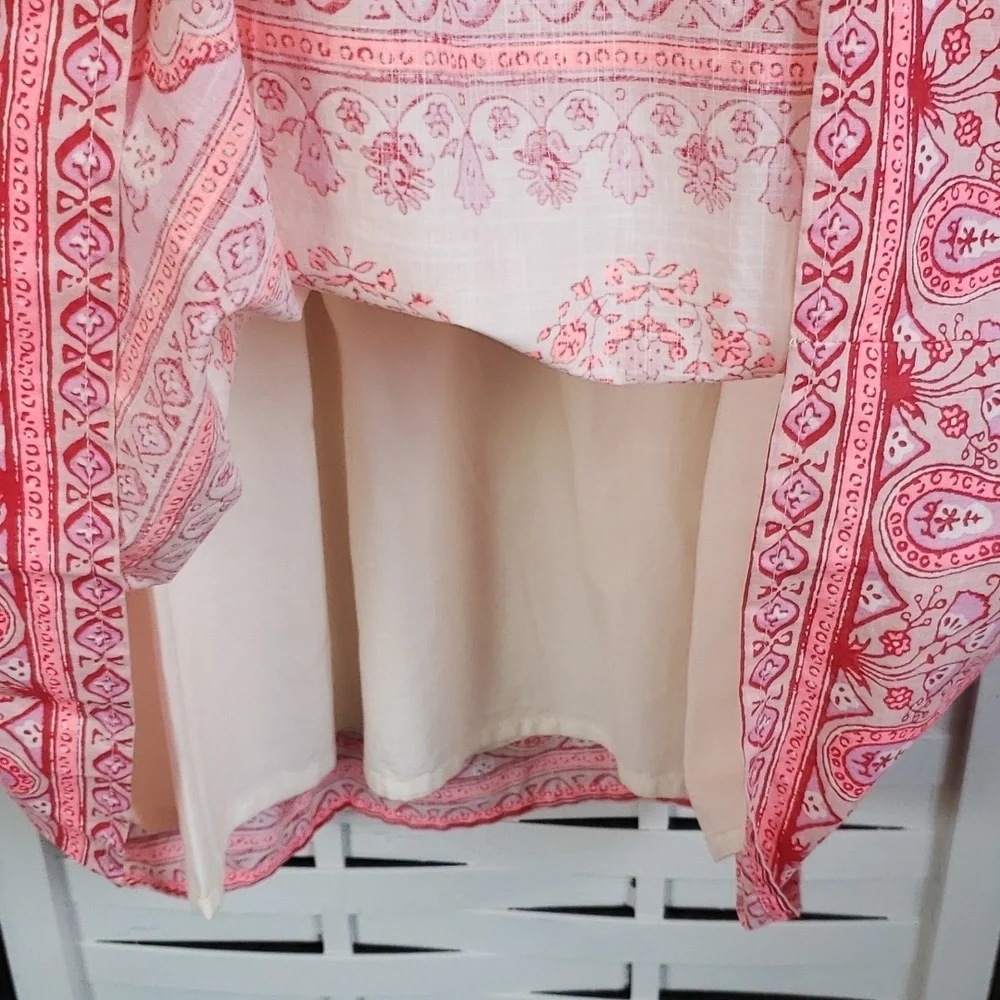 Gap cream and red sun dress sleeveless